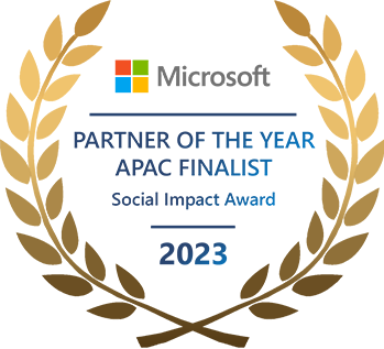 Microsoft Partner of the Year APAC Finalist 2023 - Social Impact Award